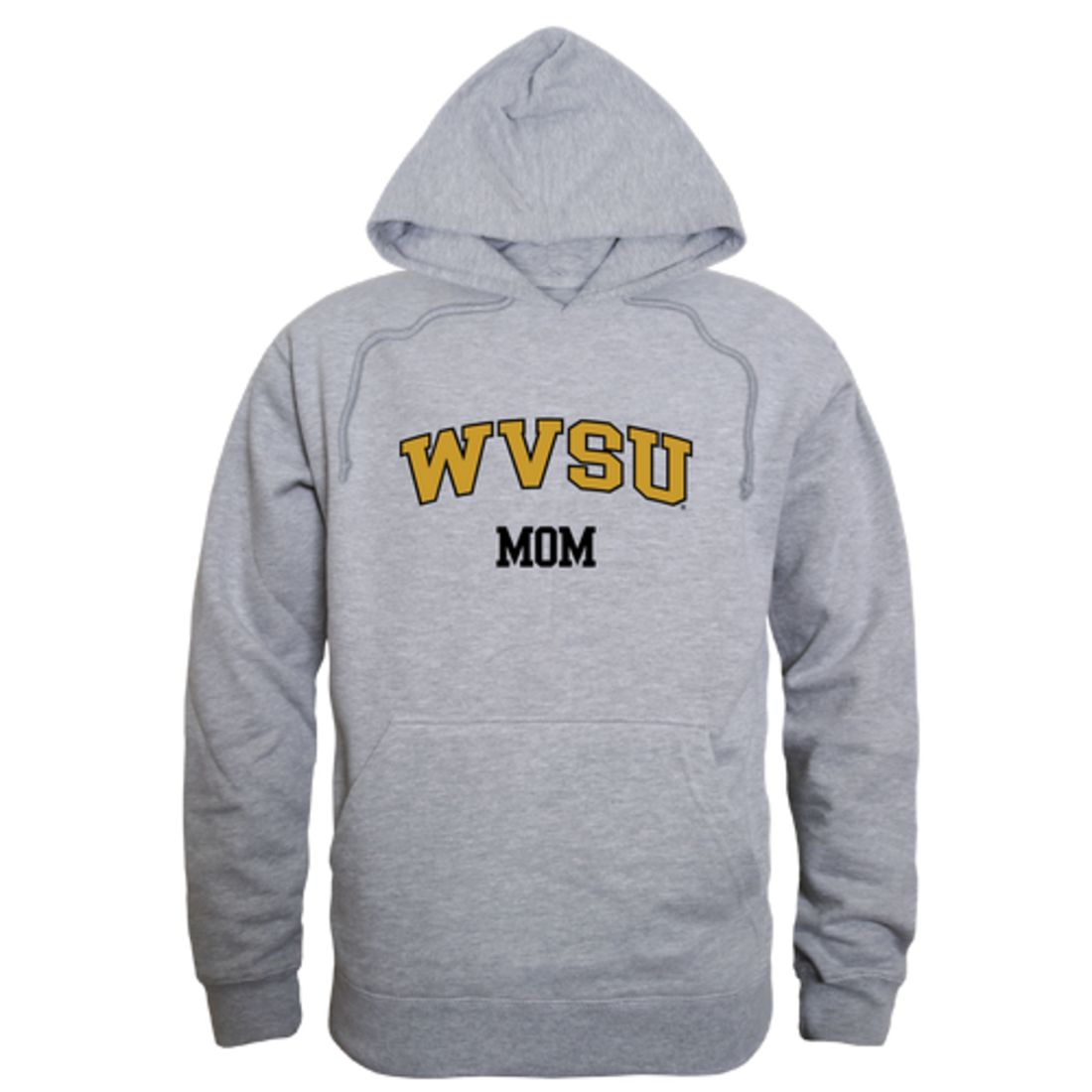 WVSU West Virginia State University Yellow Jackets Mom Fleece Hoodie Sweatshirts Black-Campus-Wardrobe