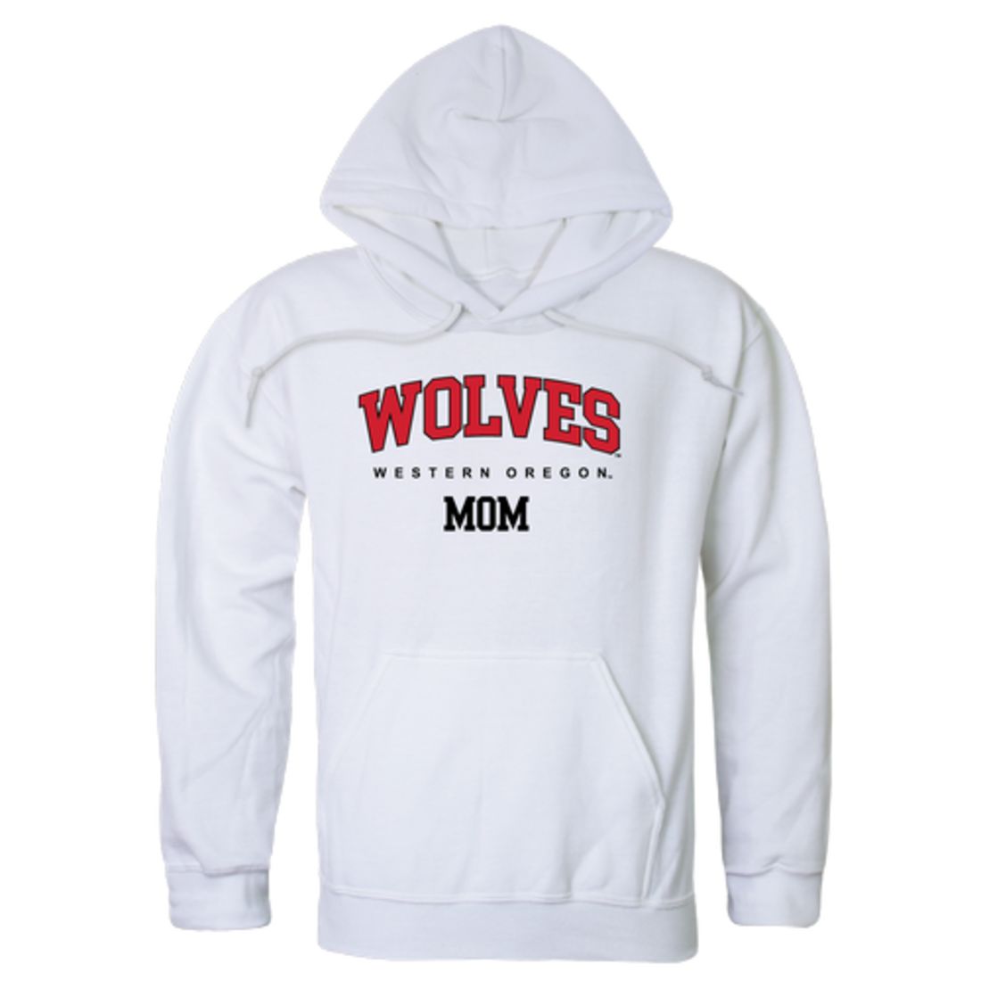 Western Oregon Wolves Mom Fleece Hoodie Sweatshirts