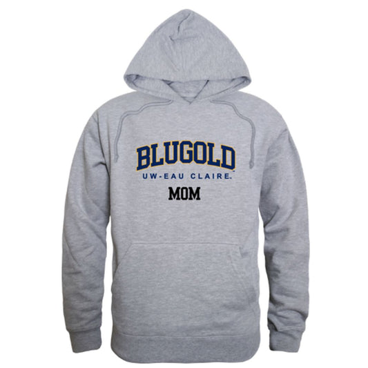 UWEC University of Wisconsin-Eau Claire Blugolds Mom Fleece Hoodie Sweatshirts Heather Grey-Campus-Wardrobe
