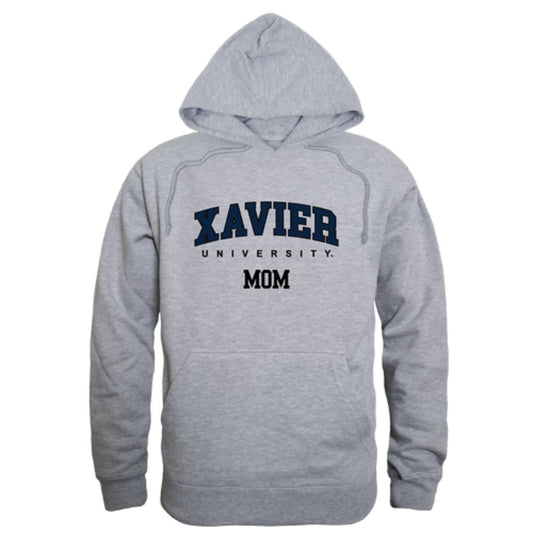 Xavier University Musketeers Mom Fleece Hoodie Sweatshirts Heather Grey-Campus-Wardrobe