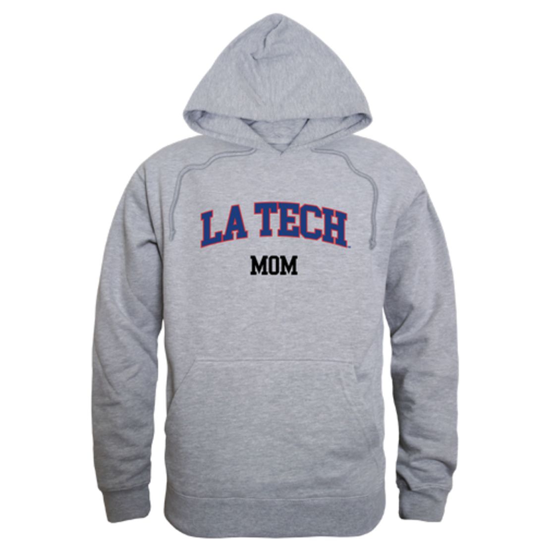 Louisiana Tech University Bulldogs Mom Fleece Hoodie Sweatshirts Heather Grey-Campus-Wardrobe