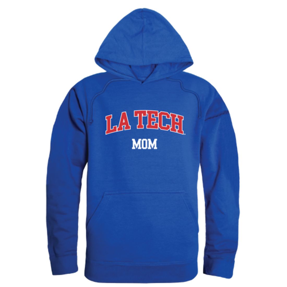 Louisiana Tech University Bulldogs Mom Fleece Hoodie Sweatshirts Heather Grey-Campus-Wardrobe