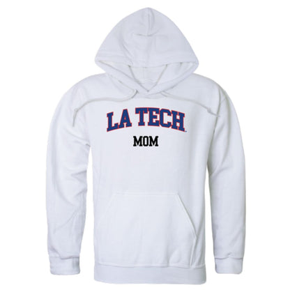 Louisiana Tech University Bulldogs Mom Fleece Hoodie Sweatshirts Heather Grey-Campus-Wardrobe