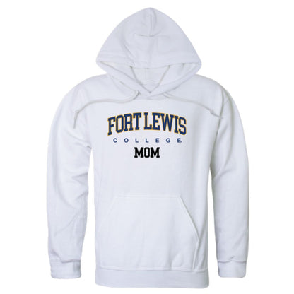 FLC Fort Lewis College Skyhawks Mom Fleece Hoodie Sweatshirts Heather Grey-Campus-Wardrobe