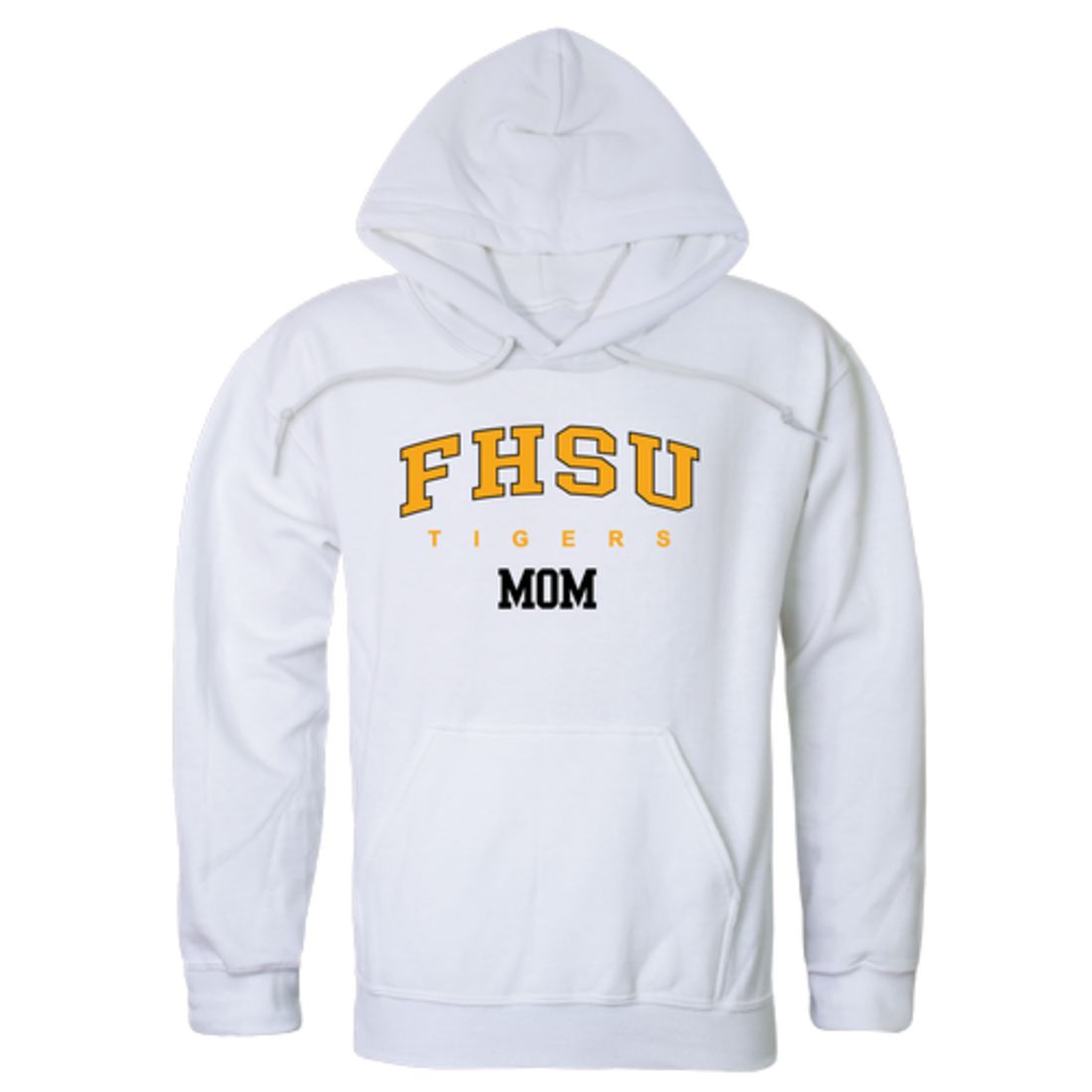 FHSU Fort Hays State University Tigers Mom Fleece Hoodie Sweatshirts Black-Campus-Wardrobe