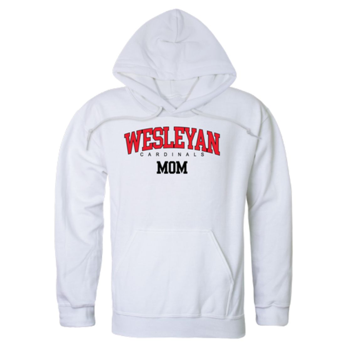 Wesleyan University Cardinals Mom Fleece Hoodie Sweatshirts