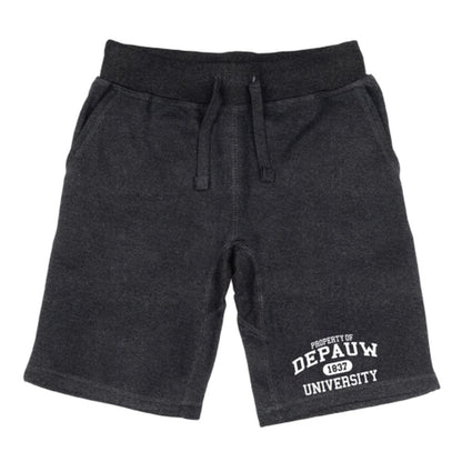 DePauw University Tigers Property Shorts Fleece Drawstring