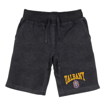UAlbany University of Albany The Great Danes Premium Fleece Drawstring Shorts-Campus-Wardrobe