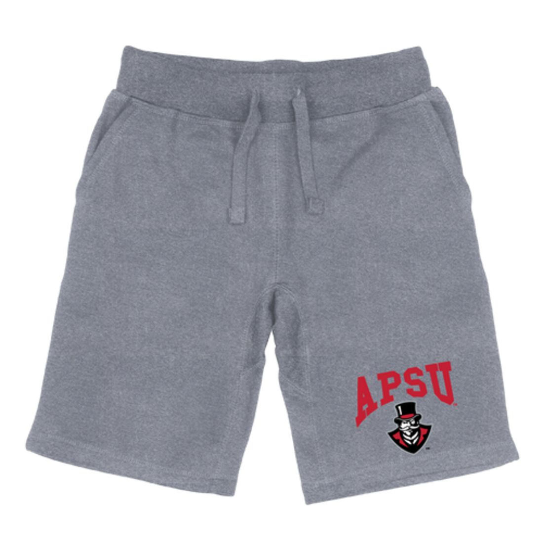 APSU Austin Peay State University Governors Premium Fleece Drawstring Shorts-Campus-Wardrobe