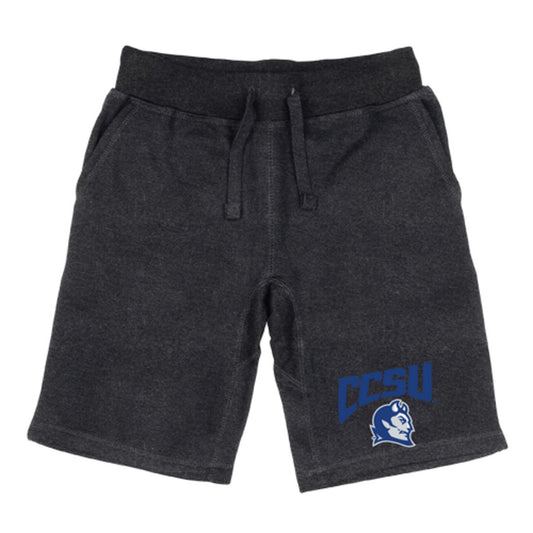 CCSU Central Connecticut State University Blue Devils Premium Fleece Drawstring Shorts-Campus-Wardrobe