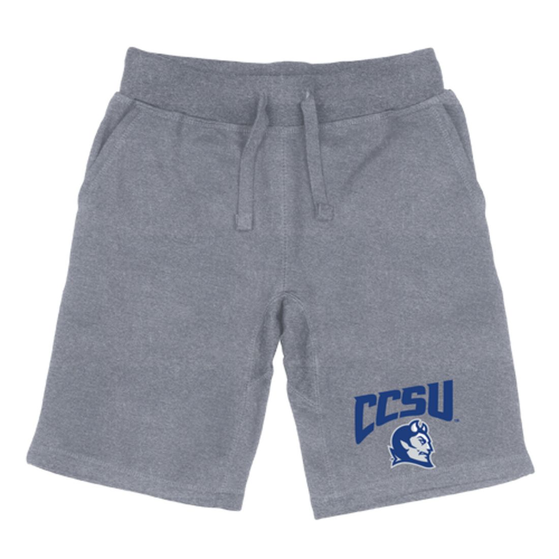 CCSU Central Connecticut State University Blue Devils Premium Fleece Drawstring Shorts-Campus-Wardrobe