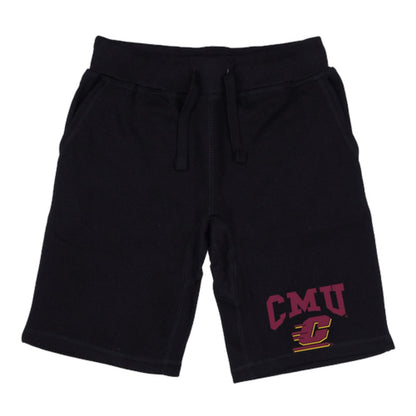 CMU Central Michigan University Chippewas Premium Fleece Drawstring Shorts-Campus-Wardrobe