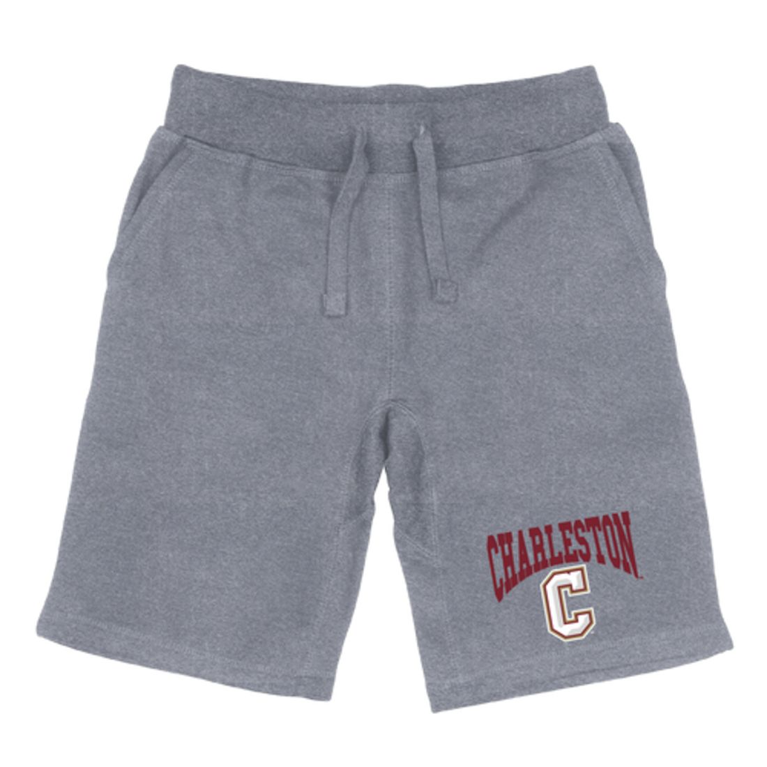 COFC College of Charleston Cougars Premium Fleece Drawstring Shorts-Campus-Wardrobe