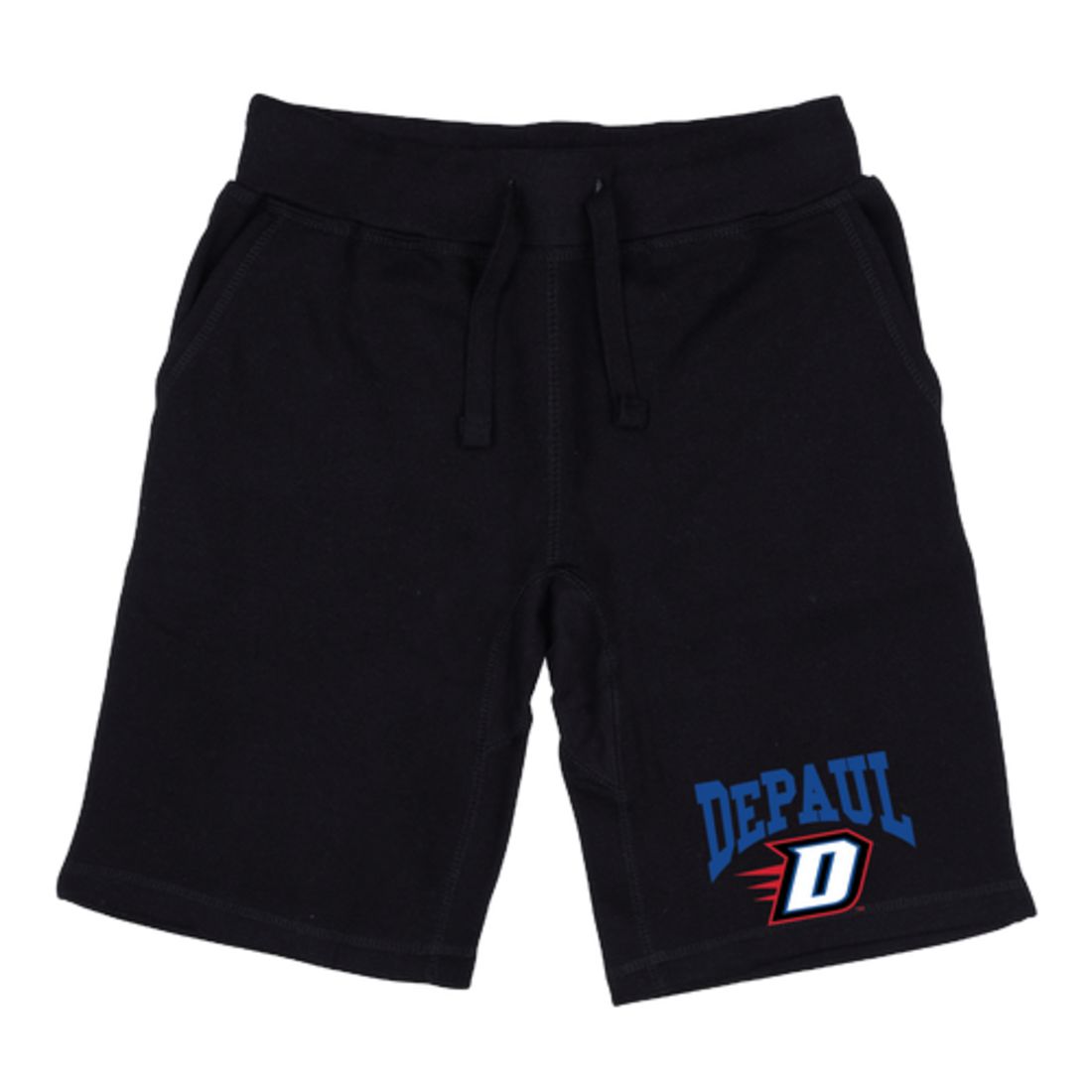 DePaul University Blue Demons Premium Fleece Drawstring Shorts-Campus-Wardrobe
