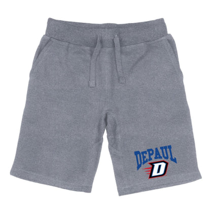 DePaul University Blue Demons Premium Fleece Drawstring Shorts-Campus-Wardrobe