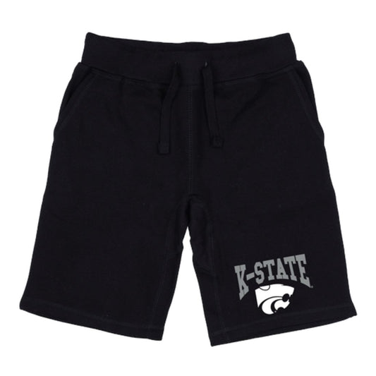 KSU Kansas State University Wildcats Premium Fleece Drawstring Shorts-Campus-Wardrobe