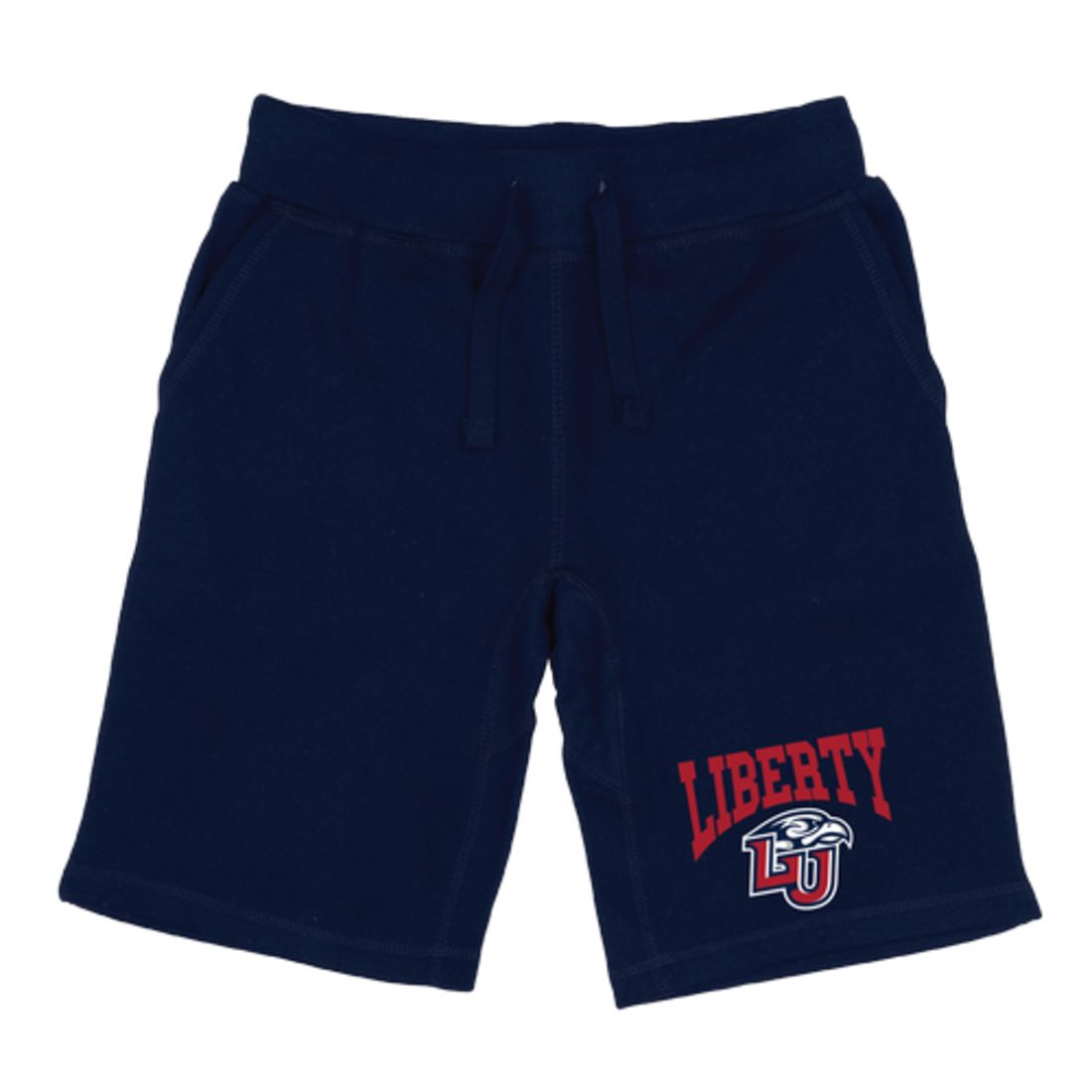 Liberty University Flames Premium Fleece Drawstring Shorts-Campus-Wardrobe