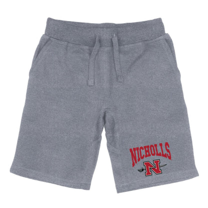 Nicholls State University Colonels Premium Fleece Drawstring Shorts-Campus-Wardrobe