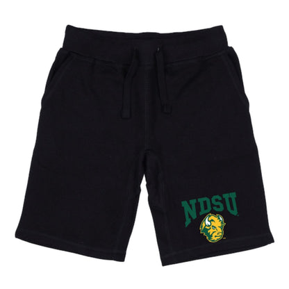 NDSU North Dakota State University Bison Thundering Herd Premium Fleece Drawstring Shorts-Campus-Wardrobe