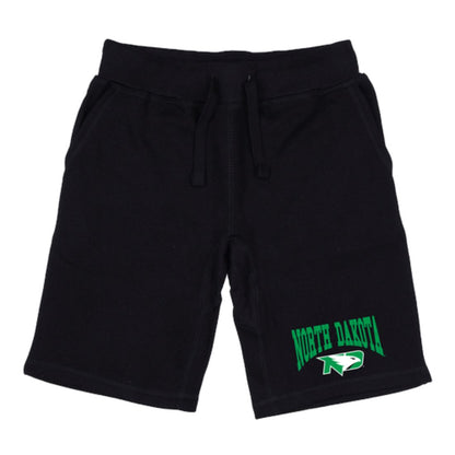 UND University of North Dakota Fighting Hawks Premium Fleece Drawstring Shorts-Campus-Wardrobe