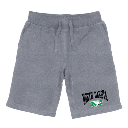 UND University of North Dakota Fighting Hawks Premium Fleece Drawstring Shorts-Campus-Wardrobe