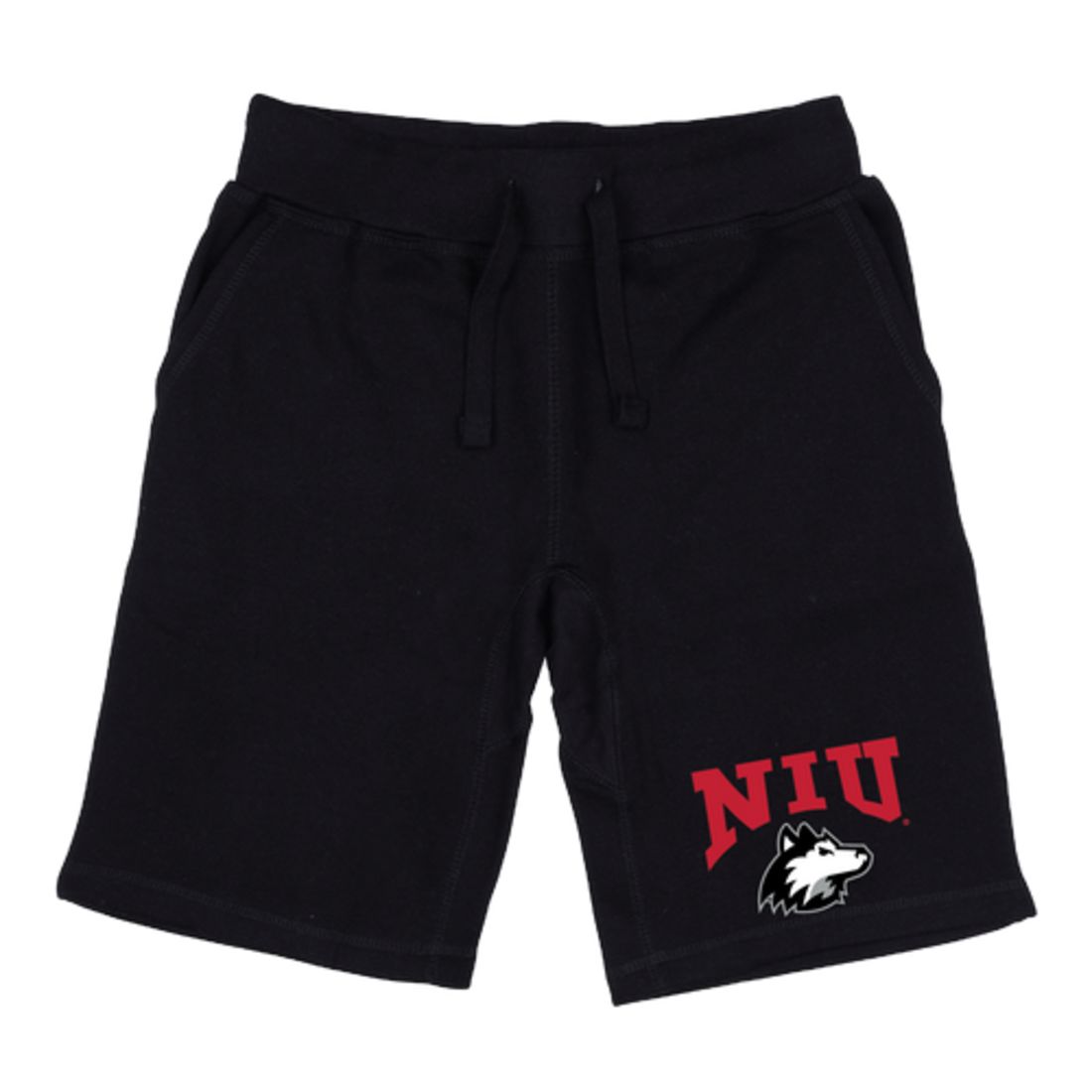 NIU Northern Illinois University Huskies Premium Fleece Drawstring Shorts-Campus-Wardrobe