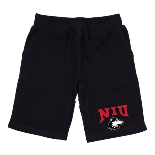 NIU Northern Illinois University Huskies Premium Fleece Drawstring Shorts-Campus-Wardrobe