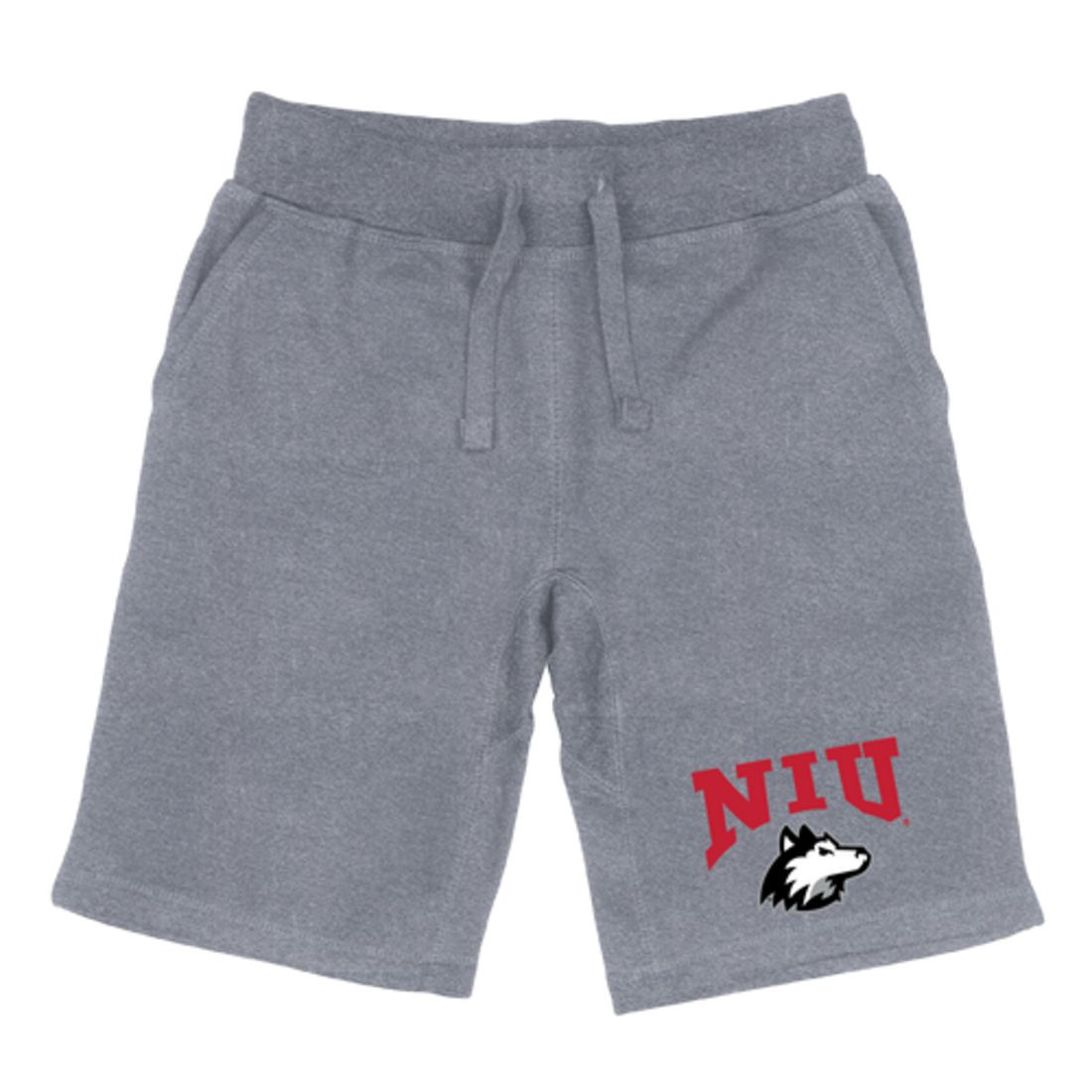 NIU Northern Illinois University Huskies Premium Fleece Drawstring Shorts-Campus-Wardrobe