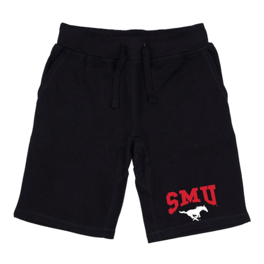 SMU Southern Methodist University Mustangs Premium Fleece Drawstring Shorts-Campus-Wardrobe