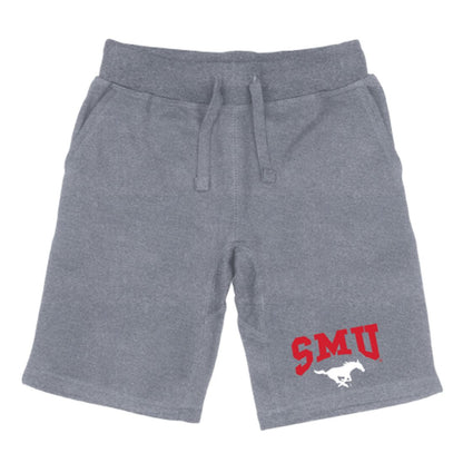 SMU Southern Methodist University Mustangs Premium Fleece Drawstring Shorts-Campus-Wardrobe