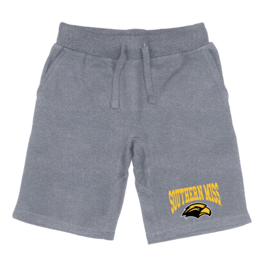 USM University of Southern Mississippi Golden Eagles Premium Fleece Drawstring Shorts-Campus-Wardrobe