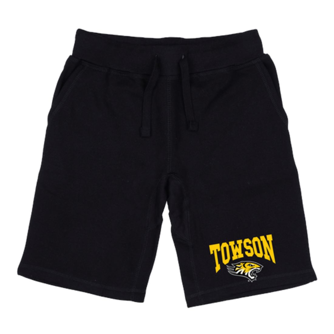 TU Towson University Tigers Premium Fleece Drawstring Shorts-Campus-Wardrobe