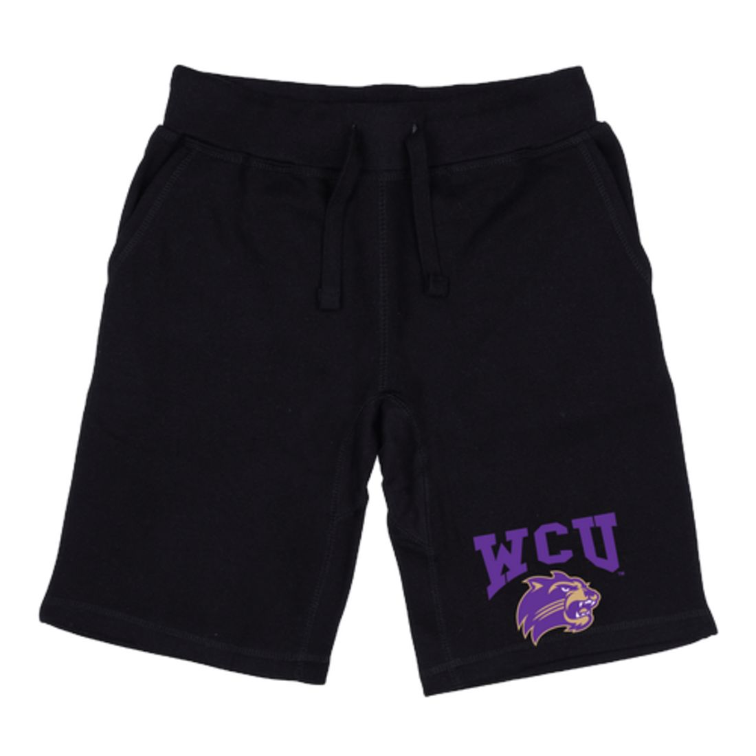 WCU Western Carolina University Catamounts Premium Fleece Drawstring Shorts-Campus-Wardrobe