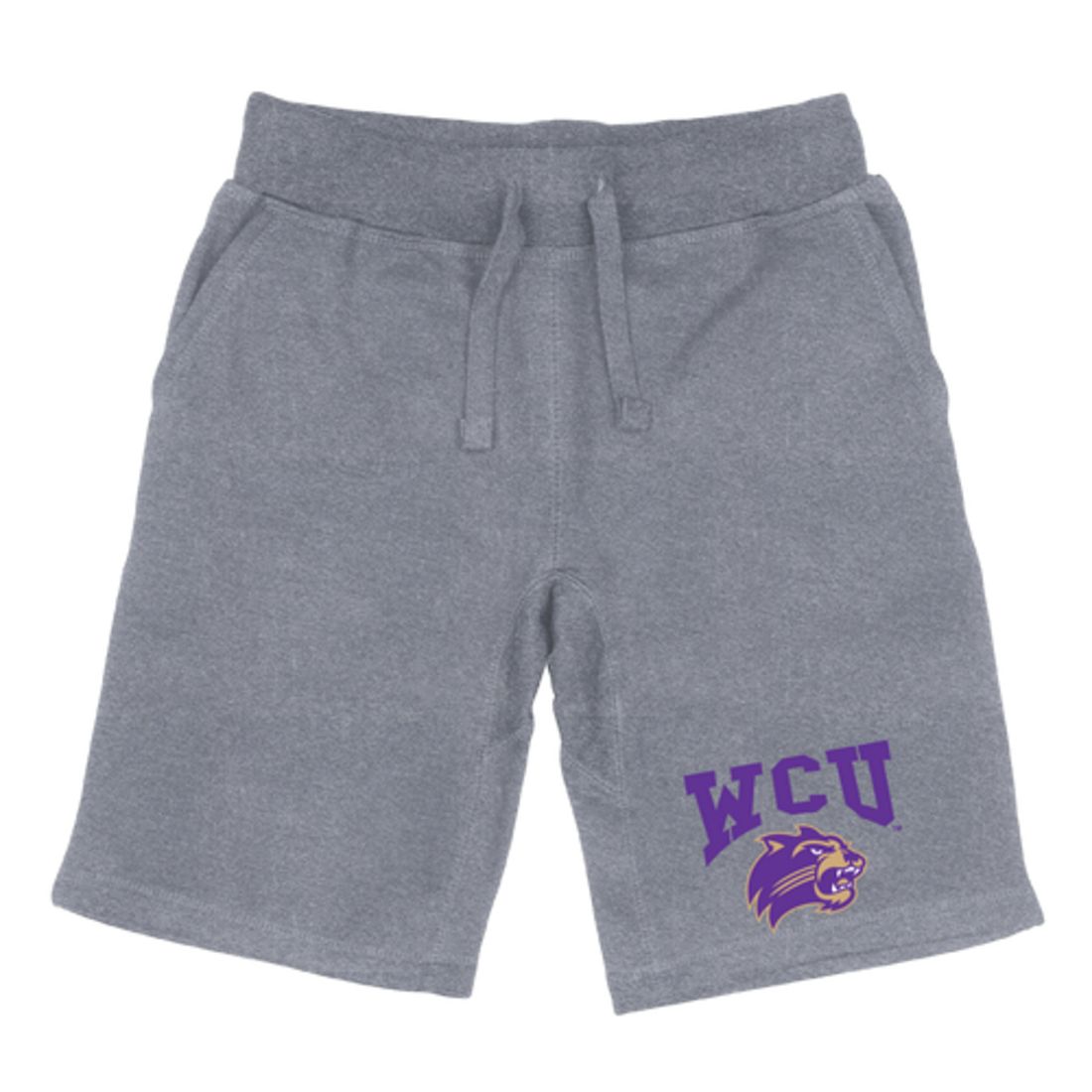 WCU Western Carolina University Catamounts Premium Fleece Drawstring Shorts-Campus-Wardrobe