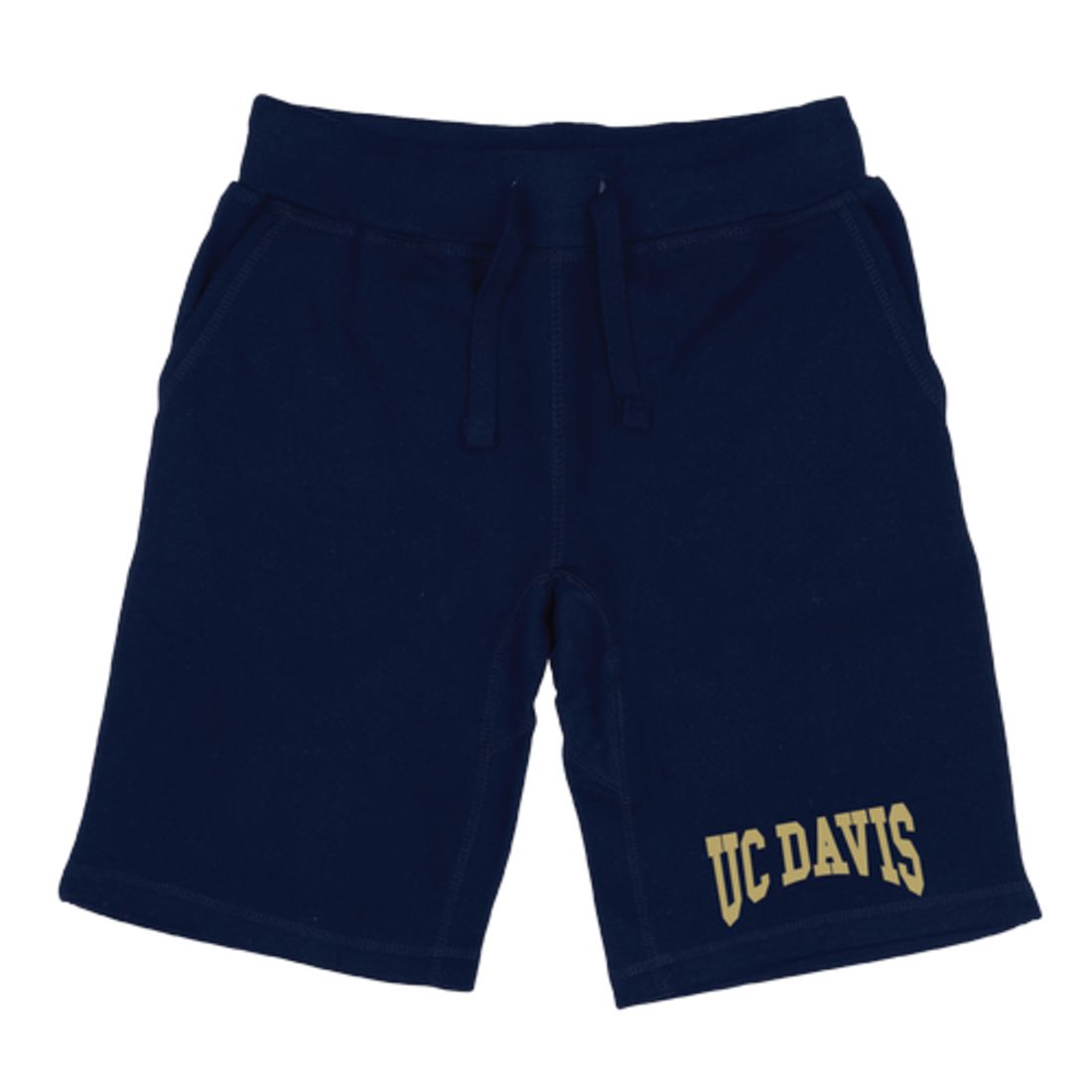 UC Davis University of California Aggies Premium Fleece Drawstring Shorts-Campus-Wardrobe