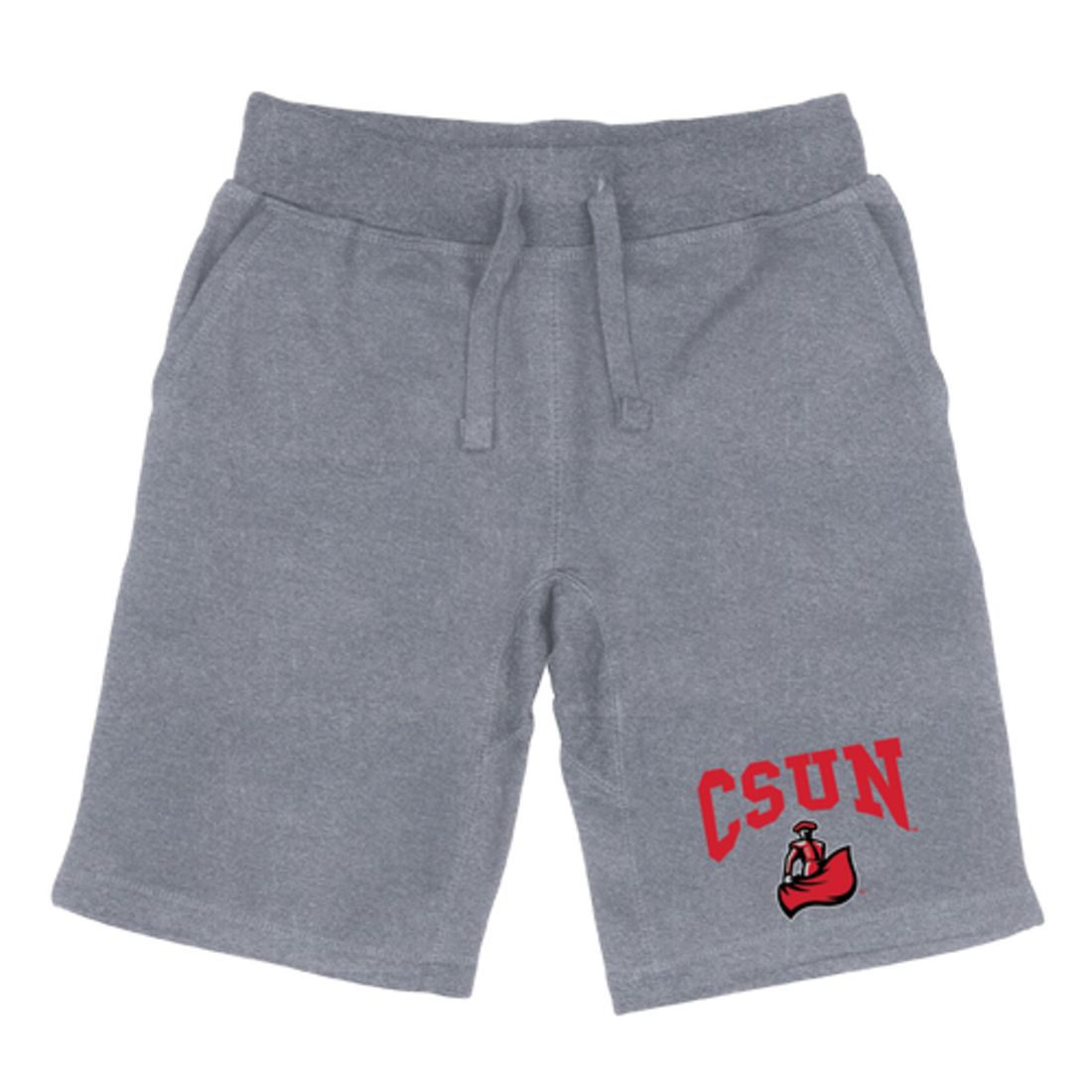 CSUN California State University Northridge Matadors Premium Fleece Drawstring Shorts-Campus-Wardrobe