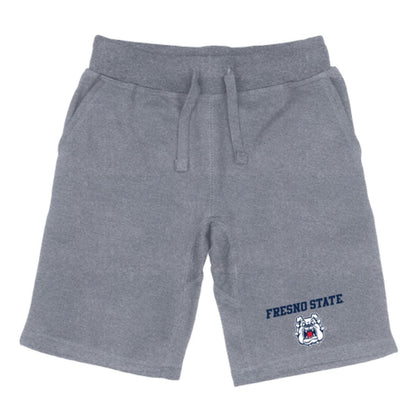 Fresno State University Bulldogs Premium Fleece Drawstring Shorts-Campus-Wardrobe