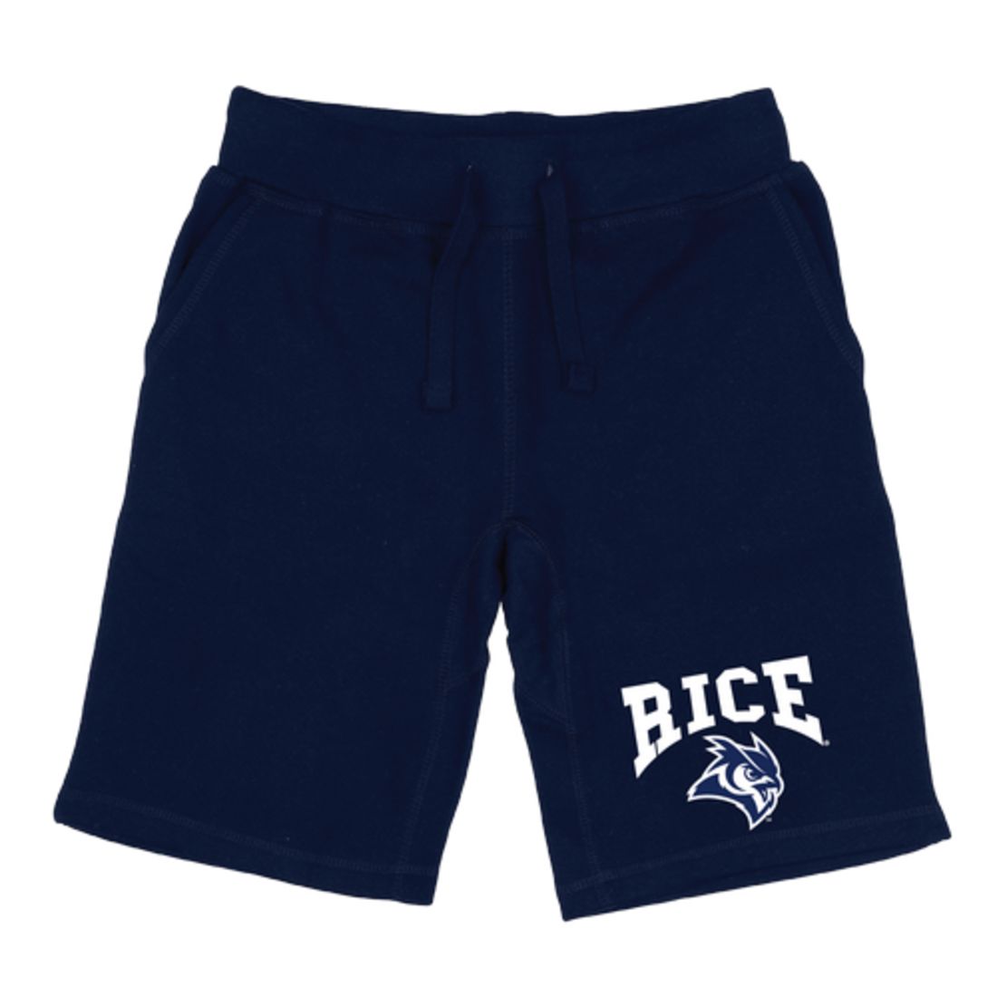 Rice University Owls Premium Fleece Drawstring Shorts-Campus-Wardrobe