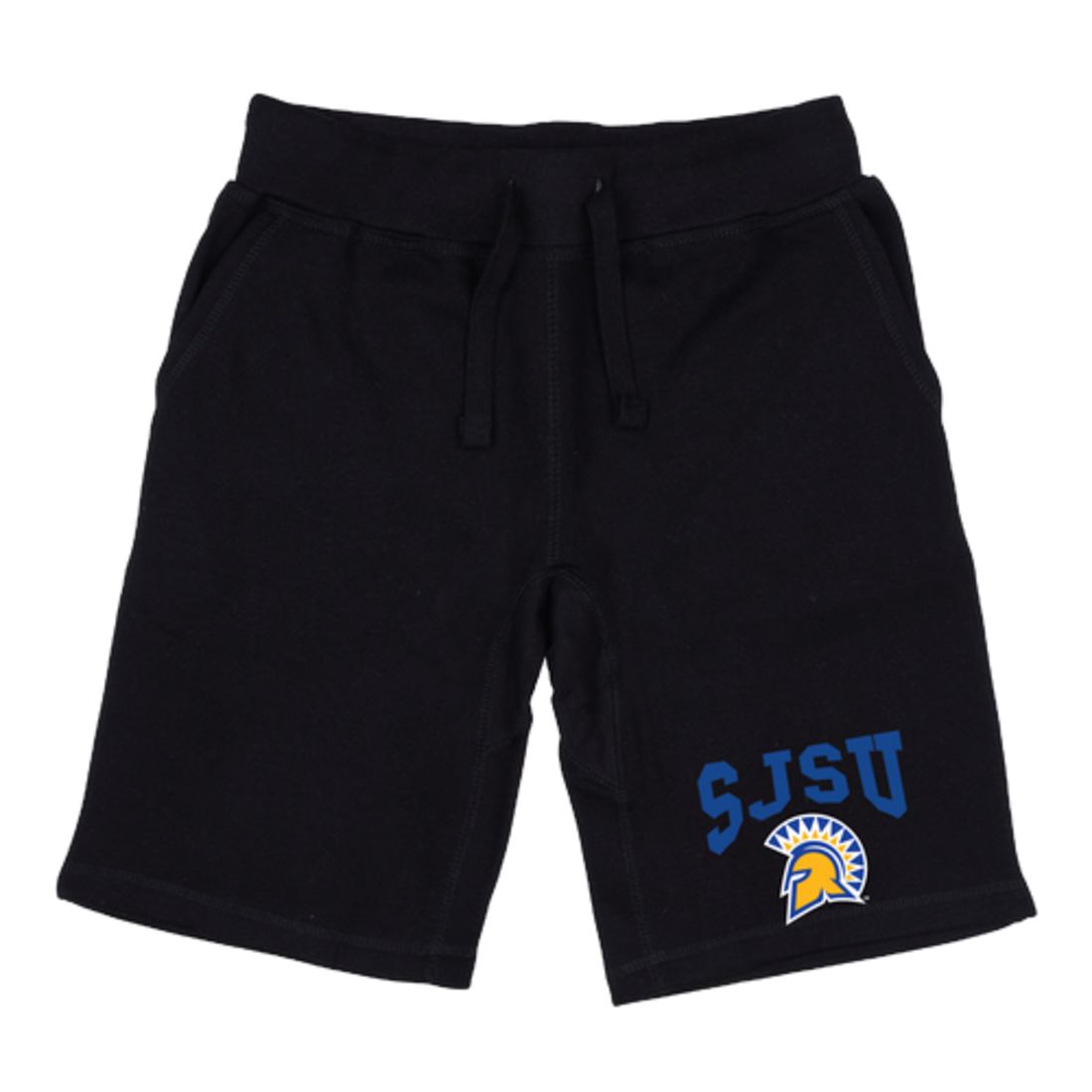 SJSU San Jose State University Spartans Premium Fleece Drawstring Shorts-Campus-Wardrobe