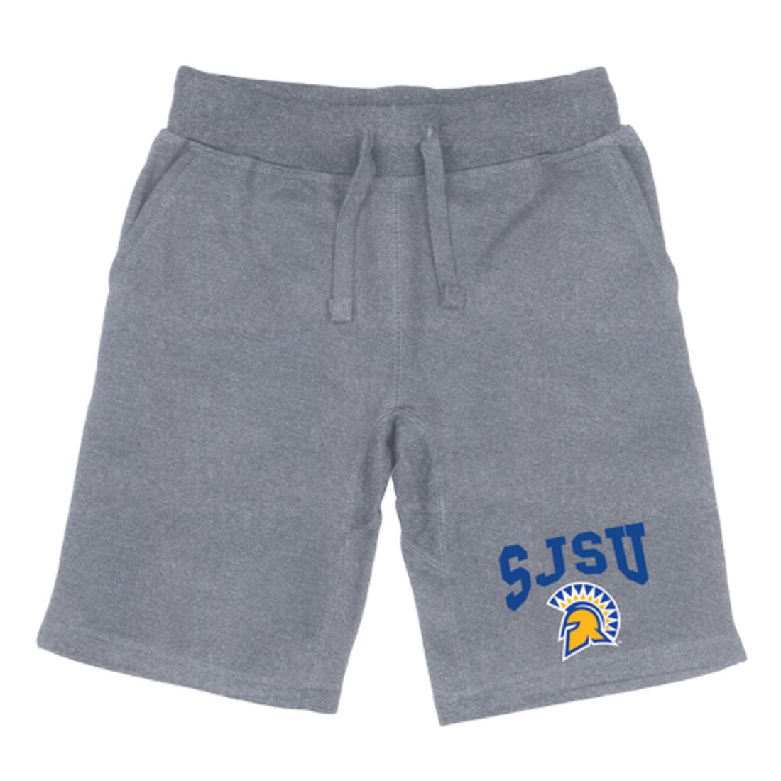 SJSU San Jose State University Spartans Premium Fleece Drawstring Shorts-Campus-Wardrobe