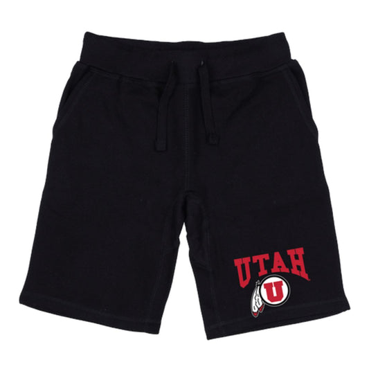 University of Utah Utes Premium Fleece Drawstring Shorts-Campus-Wardrobe