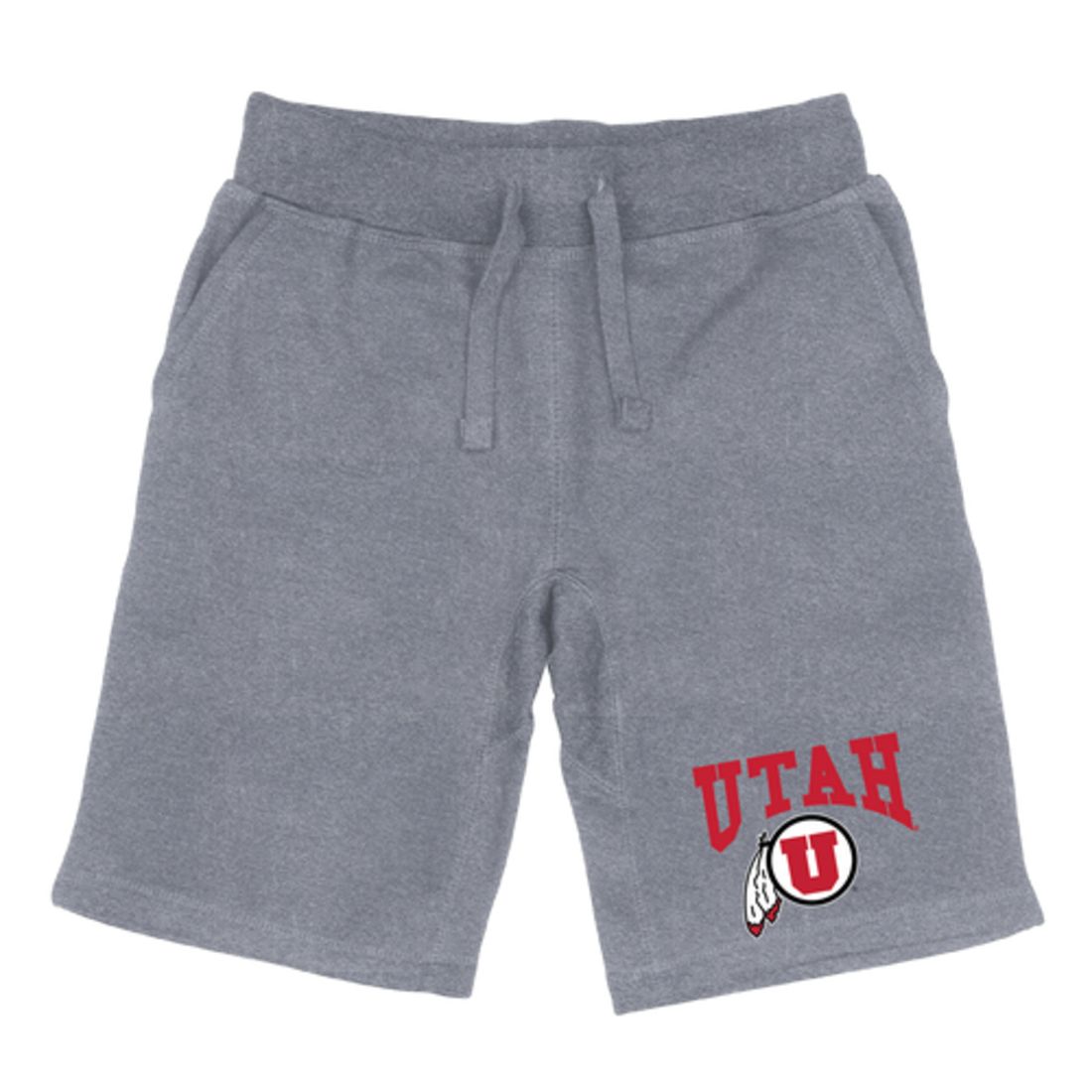 University of Utah Utes Premium Fleece Drawstring Shorts-Campus-Wardrobe