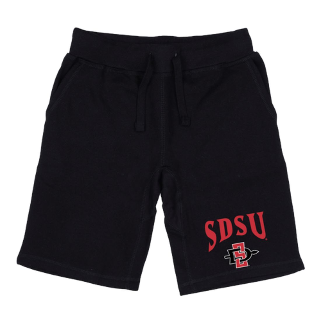 SDSU San Diego State University Aztecs Premium Fleece Drawstring Shorts-Campus-Wardrobe