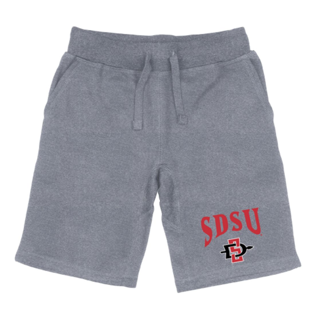 SDSU San Diego State University Aztecs Premium Fleece Drawstring Shorts-Campus-Wardrobe