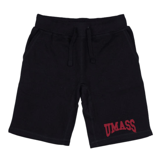 UMASS University of Massachusetts Amherst Minuteman Premium Fleece Drawstring Shorts-Campus-Wardrobe