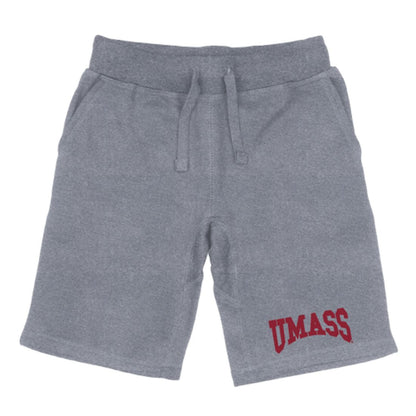 UMASS University of Massachusetts Amherst Minuteman Premium Fleece Drawstring Shorts-Campus-Wardrobe