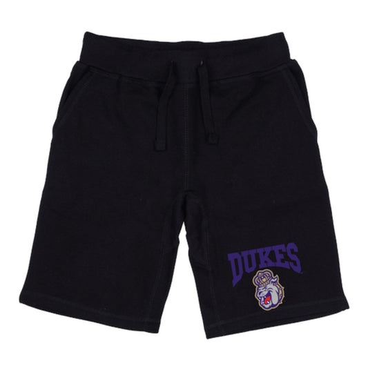 JMU James Madison University Dukes Premium Fleece Drawstring Shorts-Campus-Wardrobe
