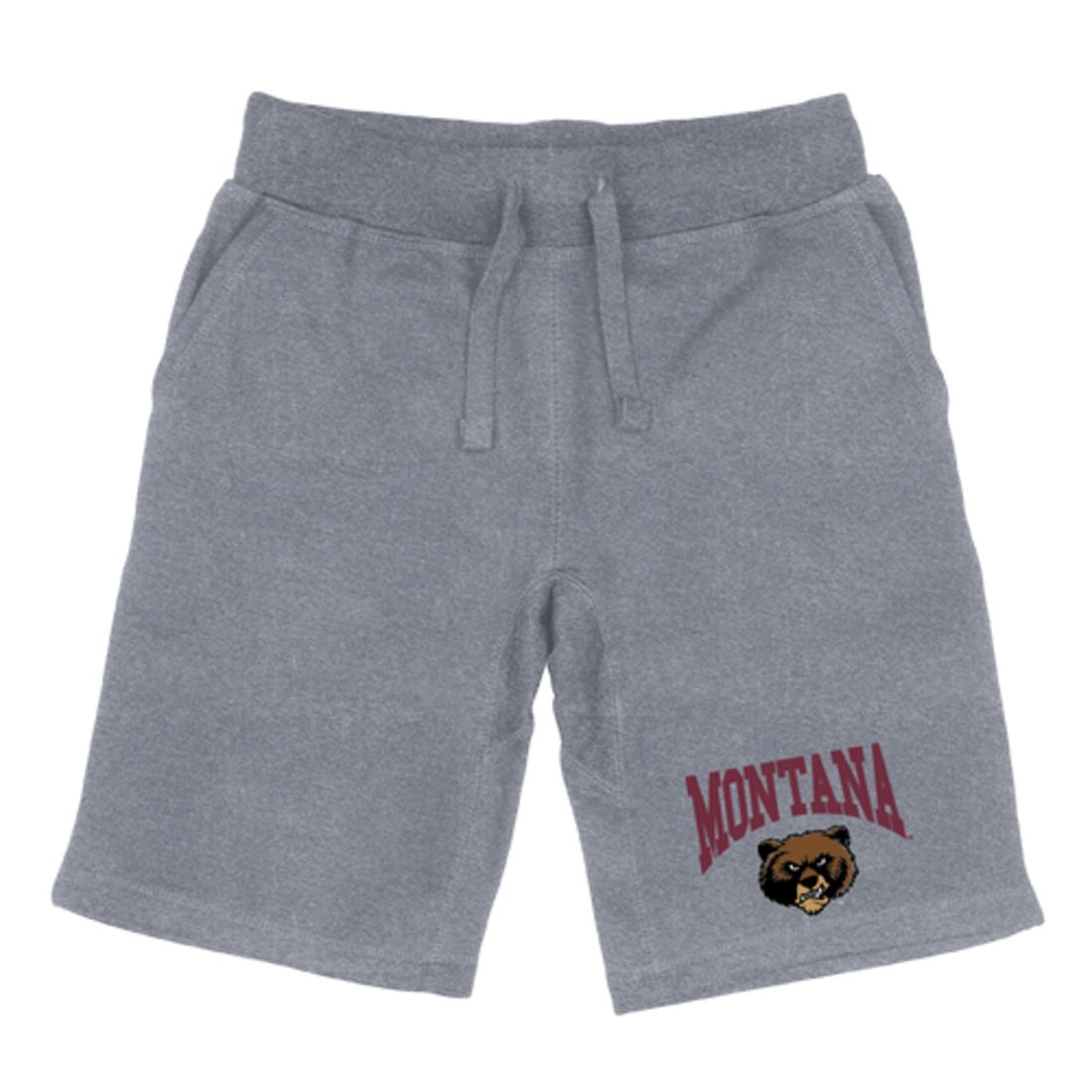 UM University of Montana Grizzlies Premium Fleece Drawstring Shorts-Campus-Wardrobe