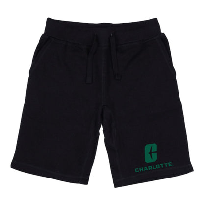 UNC University of North Carolina at Charlotte 49ers Premium Fleece Drawstring Shorts-Campus-Wardrobe