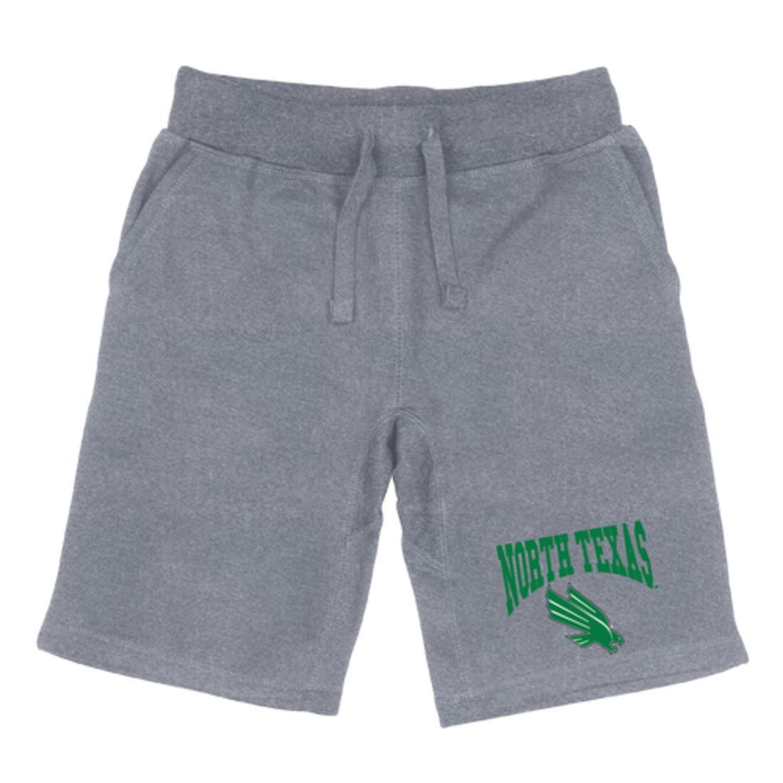 UNT University of North Texas Mean Green Premium Fleece Drawstring Shorts-Campus-Wardrobe